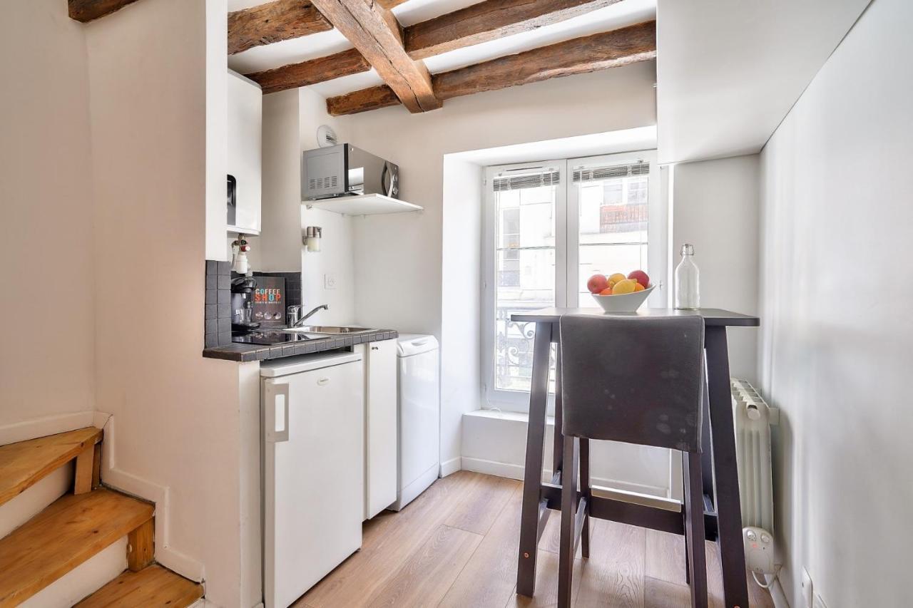 Cute And New Studio Duplex In The Heart Of Parijs Buitenkant foto