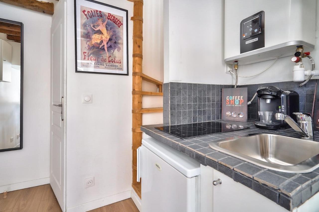 Cute And New Studio Duplex In The Heart Of Parijs Buitenkant foto