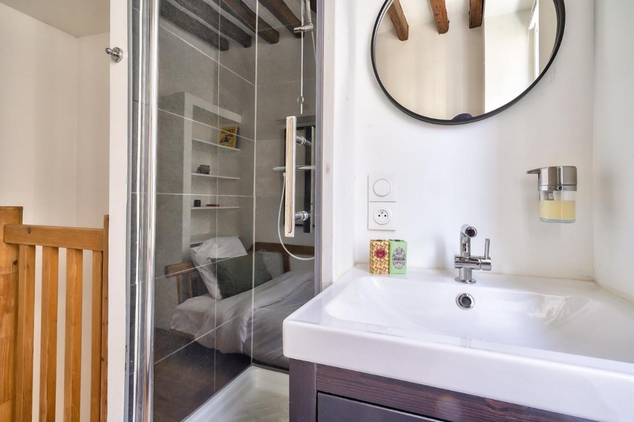 Cute And New Studio Duplex In The Heart Of Parijs Buitenkant foto